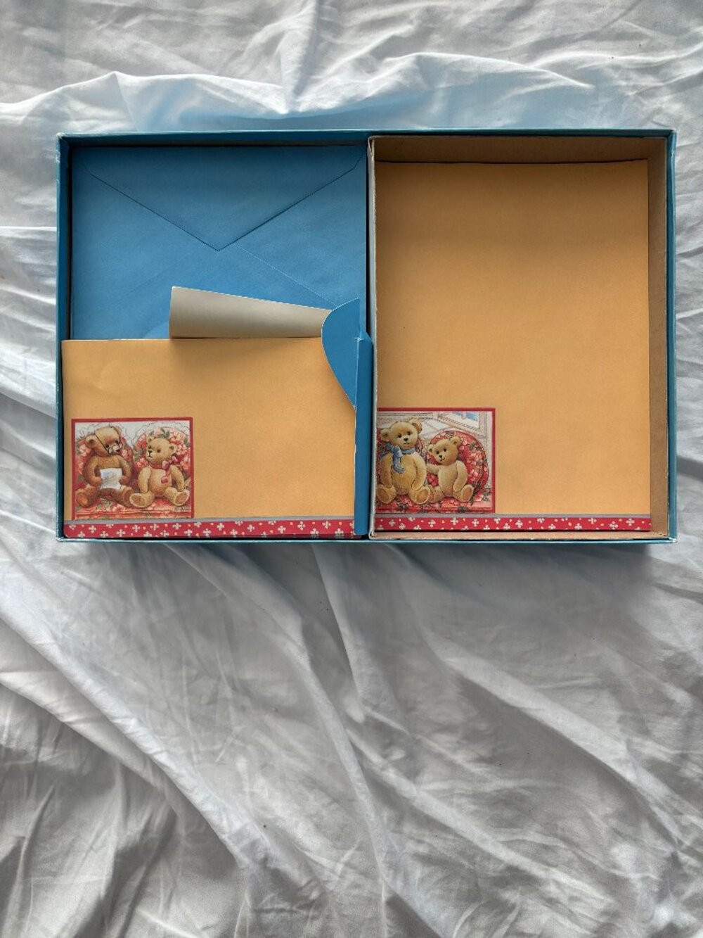 VTG English Cards Ltd Teddy Bear Stationery Bumper Box Set 90s Deadstock